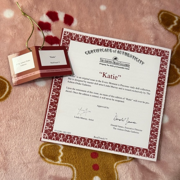 New! The Ashton Drake Collection doll “Katie”! She coos, breaths & more! - Picture 9 of 14